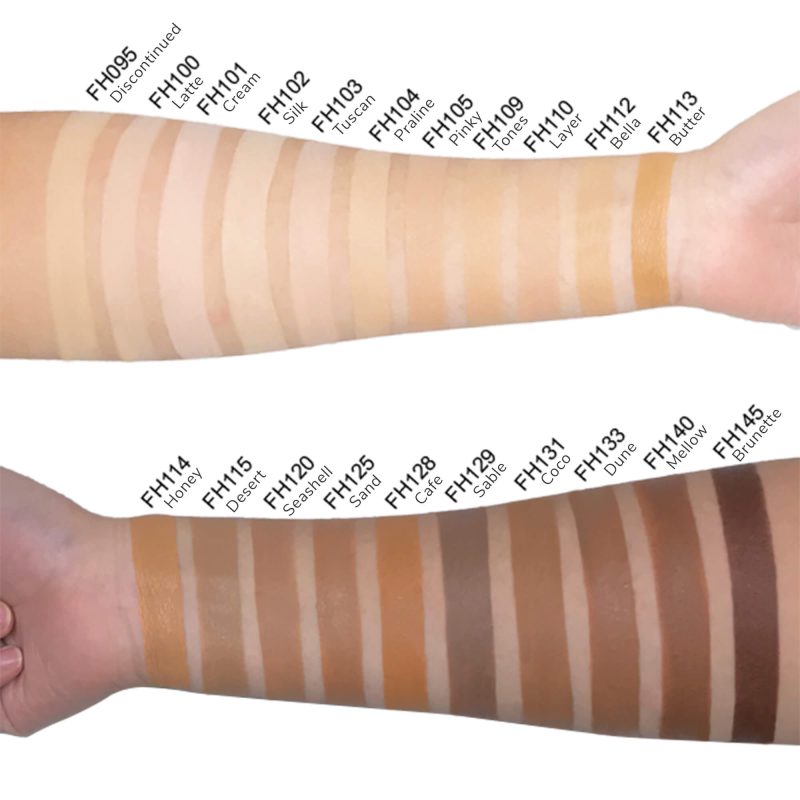 Full Coverage Foundation For Dry Skin and For Oily Skin - Butter - FH113 | Paraben Free, Matte Finish